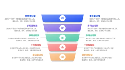 简约风并列关系多项PPT内容页