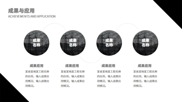 黑色质感能源动力商务通用PPT模板