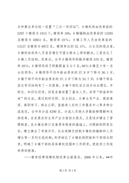 关于农村综合改革的实践与成效 (3).docx