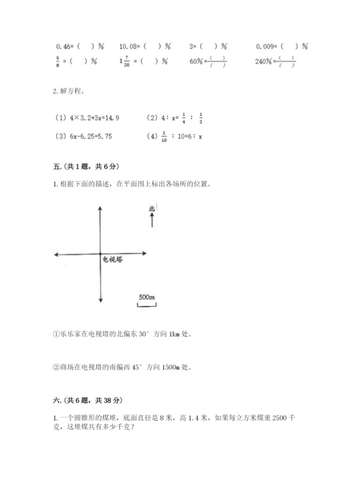 小学六年级数学毕业试题附答案【典型题】.docx