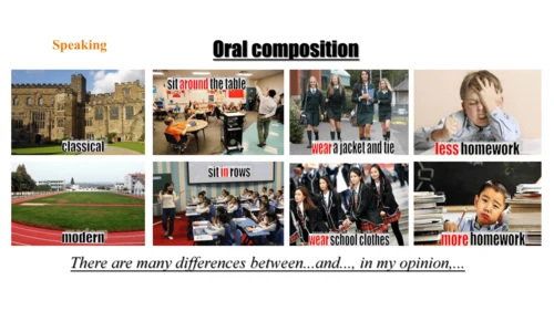 Module 2 Education Unit 1 They don't sit in rows.课