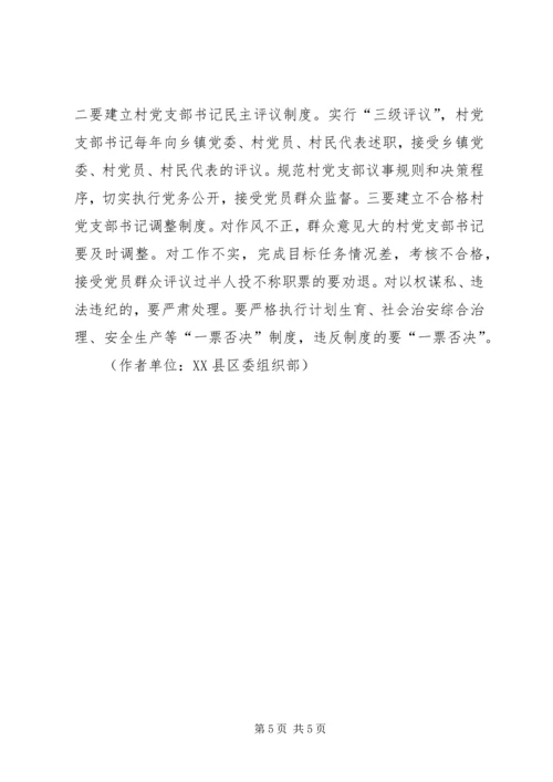 郑州XX县区关于进一步加强村党支部书记队伍建设的_1 (3).docx