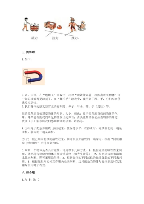 教科版小学科学二年级下册期末测试卷及完整答案（考点梳理）.docx