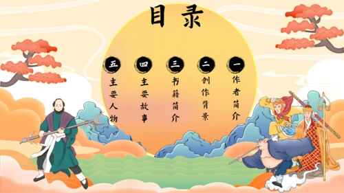 《西游记》读书分享通用PPT模板