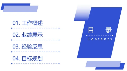 总结目录25页合集PPT模板