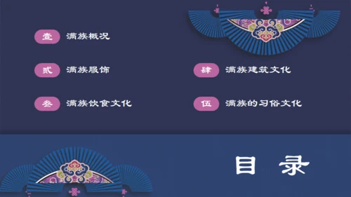 满族介绍通用PPT模板