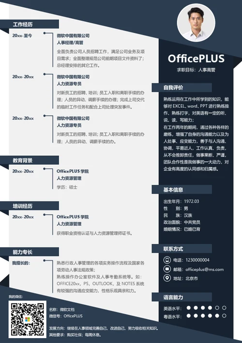 建筑施工员求职简历模板