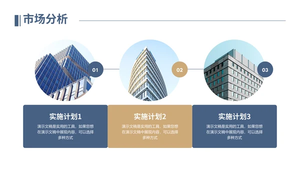 商业城市BP商业计划书通用PPT模板