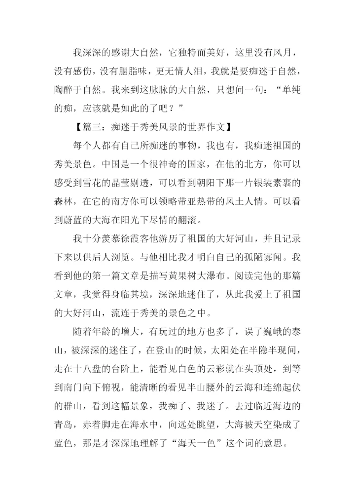 痴迷话题作文.docx