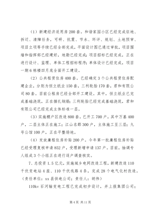 关于十件民生实事进展情况汇报.docx