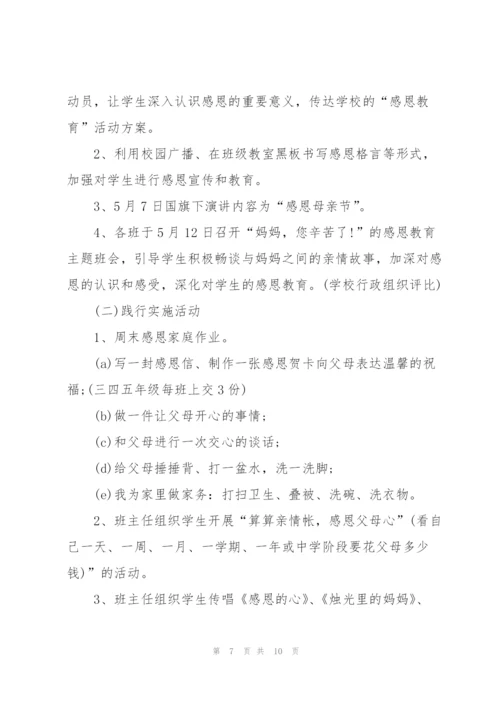 开展母亲节活动方案通用版.docx