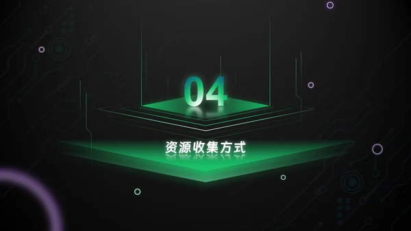 绿色科技风互联网工作汇报通用PPT模板