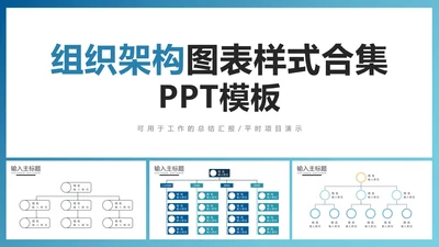 组织架构图表样式合集PPT模板