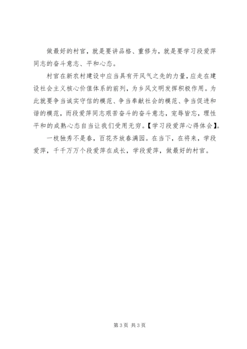 学习段爱萍心得体会.docx