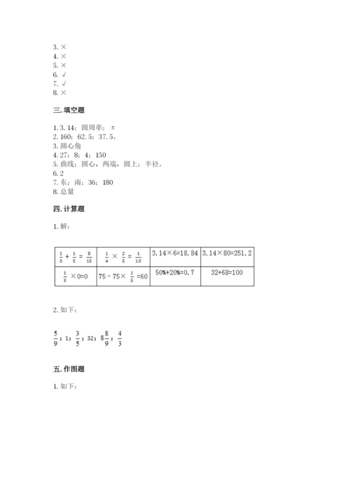 小学数学六年级上册期末测试卷附完整答案（网校专用）.docx