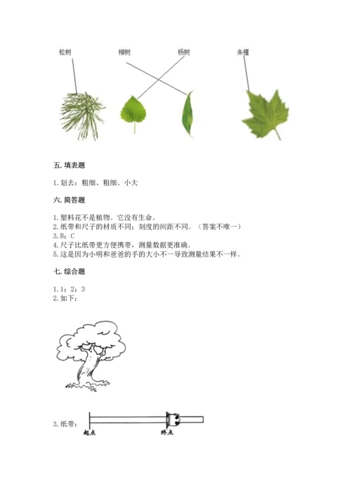 教科版小学一年级上册科学期末测试卷附参考答案【研优卷】.docx