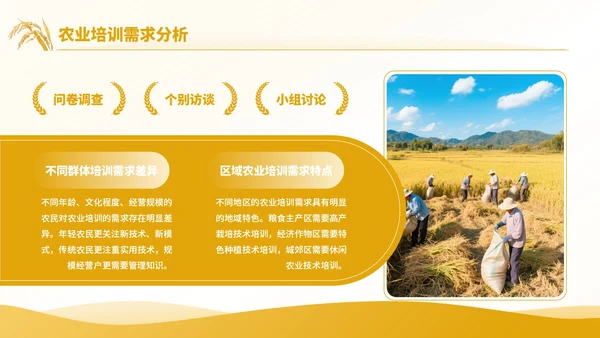 黄色商务风秋分农事活动农业培训活动PPT模板