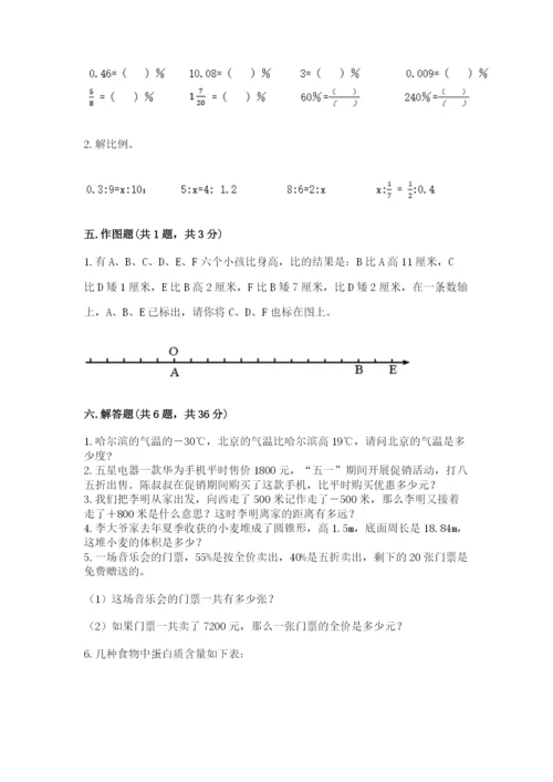 沪教版小学六年级下册数学期末综合素养测试卷精品（满分必刷）.docx