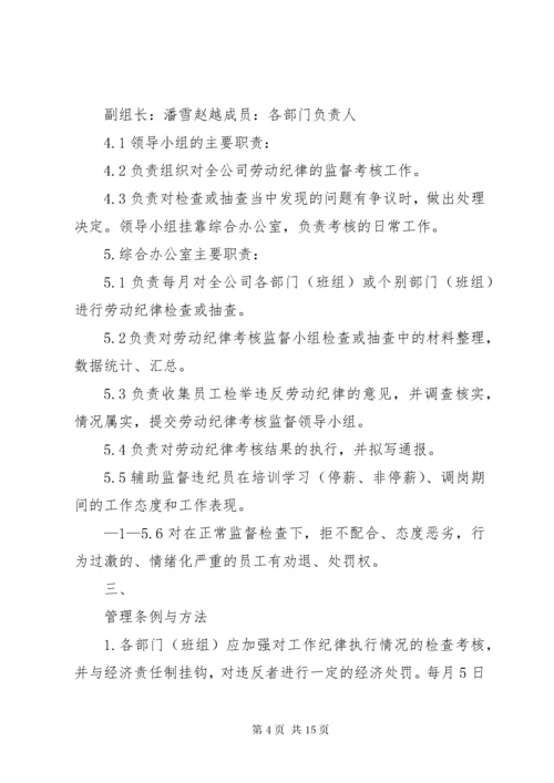 最新精编之工作纪律管理制度.docx