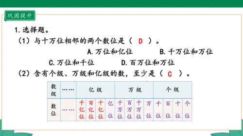 新人教版4年级上册 1.8 十进制计数法 教学课件（20张PPT）