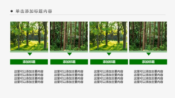 绿色森林湿地环境保护生态森林森业PPT模板