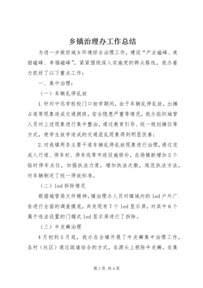 乡镇治理办工作总结.docx