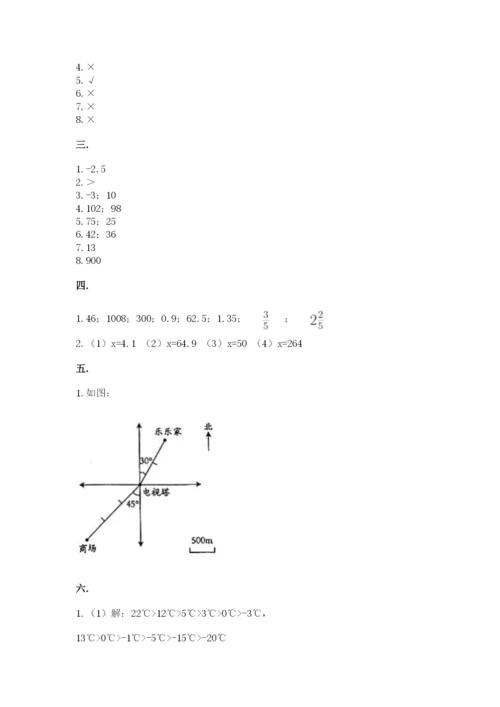 青岛版六年级数学下册期末测试题附答案【能力提升】.docx