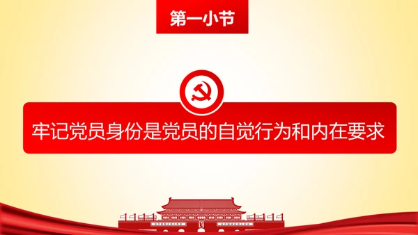 党员身份永远不能忘做合格党员学习教育PPT