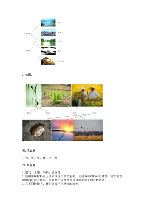 教科版科学二年级上册《期末测试卷》【基础题】.docx