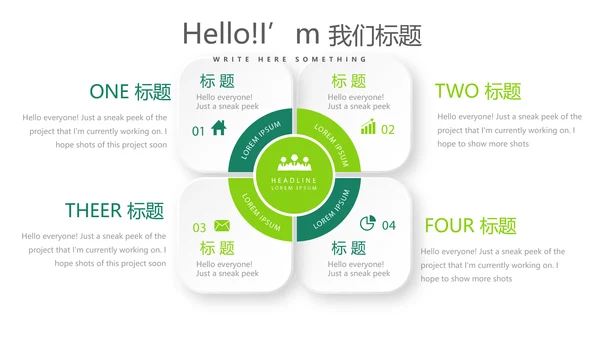 绿色公司产品介绍宣传通用PPT动态模板