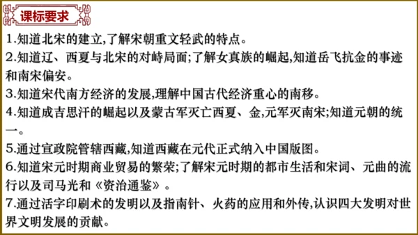 第二单元 辽宋夏金元时期：民族关系发展和社会变化（单元复习课件）