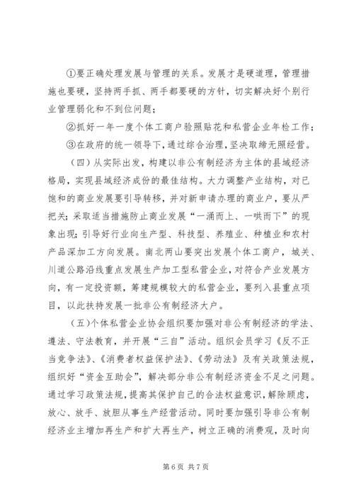 关于XX县非公有制经济发展的思考.docx