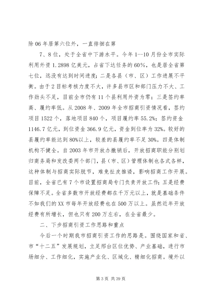 市政府专题汇报.docx