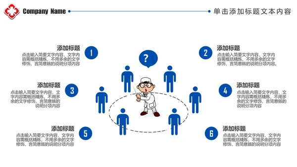 清爽蓝色医疗护士报告医学研究工作总结报告PPT模板