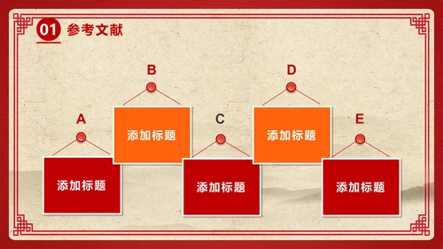 中国风开题论文答辩通用PPT模板