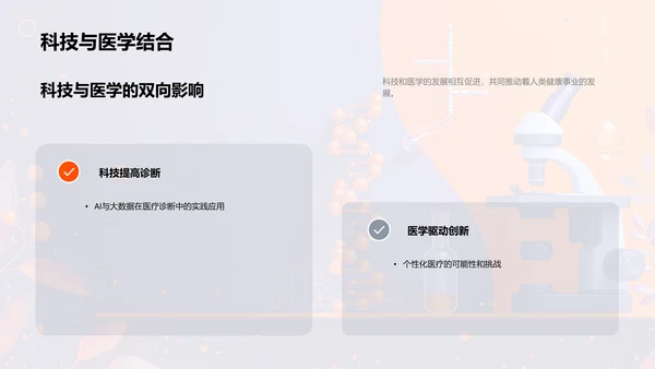 医学科技应用研究PPT模板