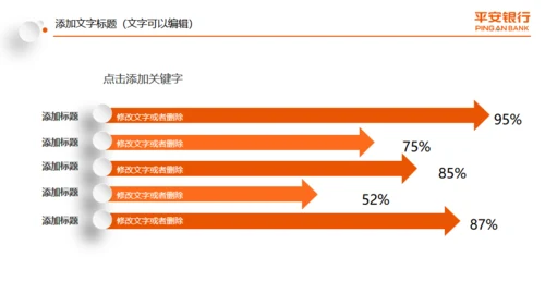 微立体中国平安银行工作总结计划通用PPT模板