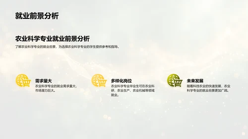 农业科学职业规划PPT模板