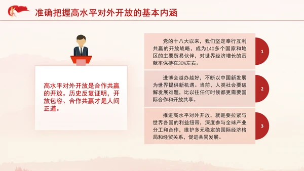 党的二十届三中全会完善高水平对外开放体制机制党课PPT