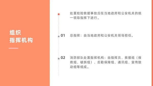 橙色简约商务建筑物业坍塌救援主题培训课件