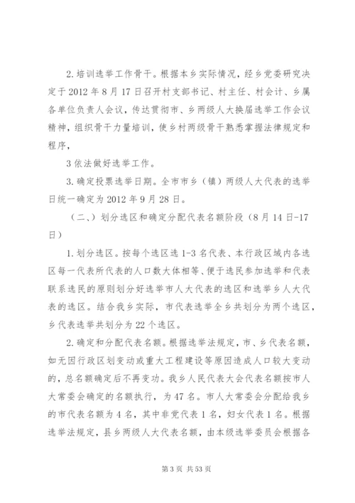 乡镇人大换届选举工作实施方案.docx