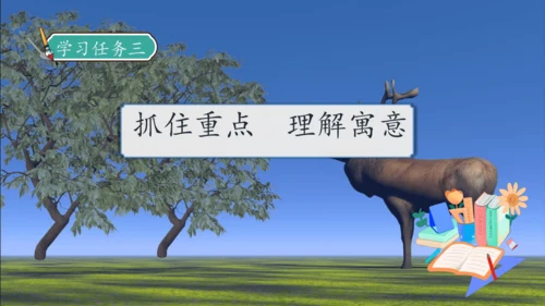 【核心素养】部编版语文三年级下册-7. 鹿角和鹿腿 第2课时（课件）