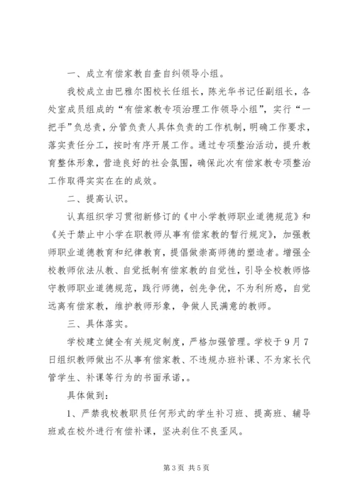 学校严禁有偿补课自查报告 (5).docx