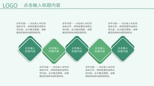 绿色春天教学说课通用PPT模板