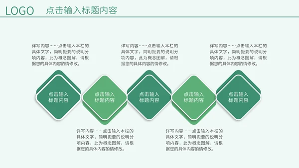 绿色春天教学说课通用PPT模板