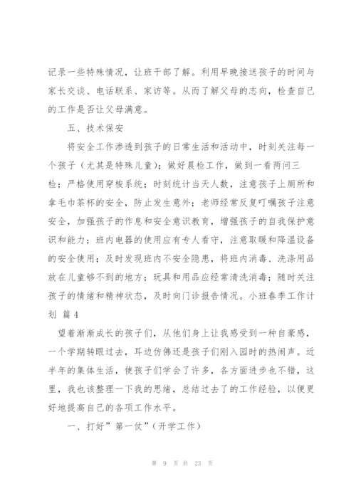 小班春季工作计划集合六篇.docx