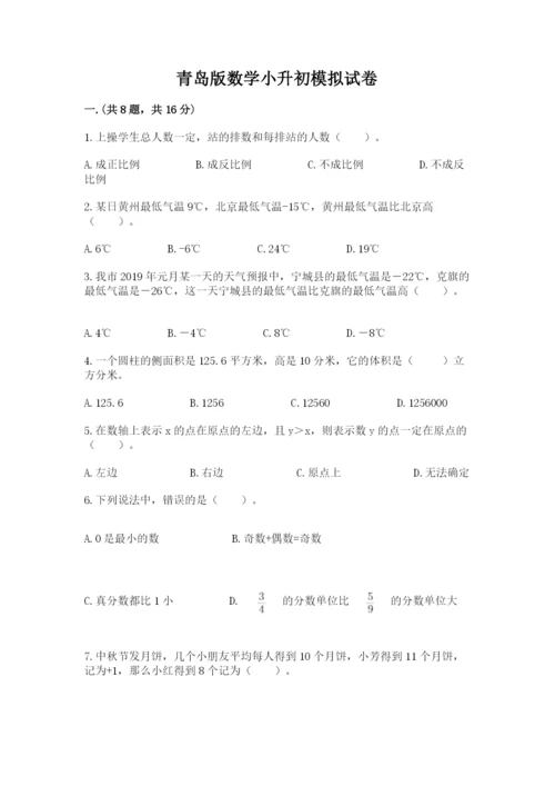 青岛版数学小升初模拟试卷（精练）.docx
