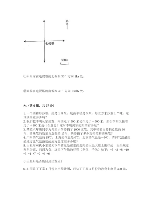 苏教版数学六年级下册试题期末模拟检测卷含完整答案（精品）.docx