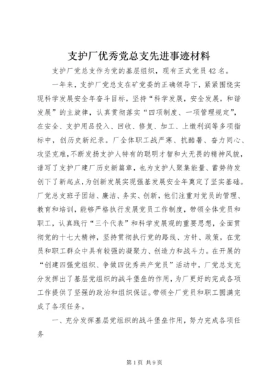 支护厂优秀党总支先进事迹材料.docx