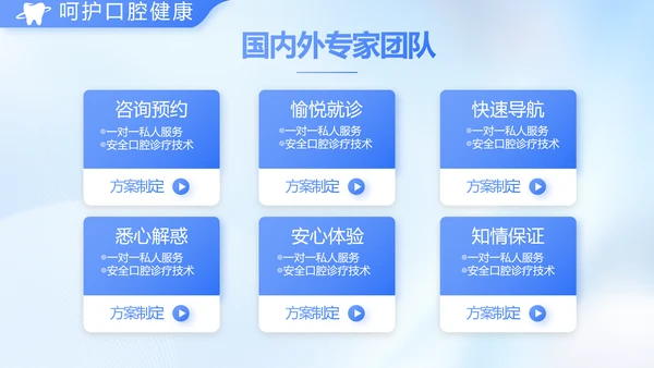 蓝色简约牙科工作总结汇报开展计划PPT
